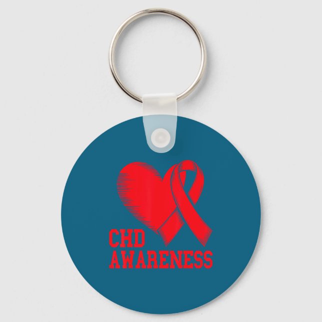 Heart Disease Awareness  Key Ring (Front)