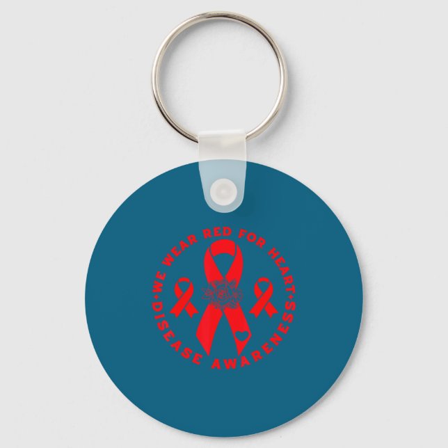 Heart Disease Awareness  Key Ring (Front)