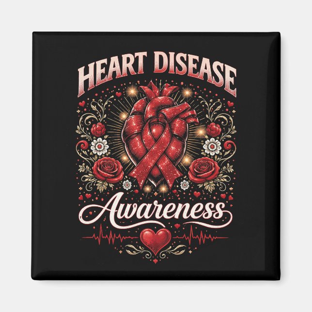 Heart Disease Awareness Magnet (Front)