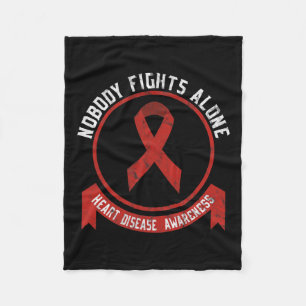 Heart Disease Awareness Month American Heart Healt Fleece Blanket