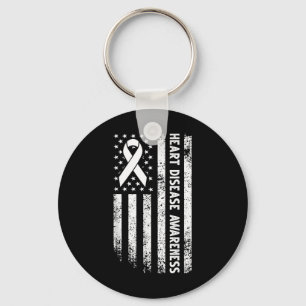 Heart Disease Awareness Month Heart Warrior Chd Us Key Ring