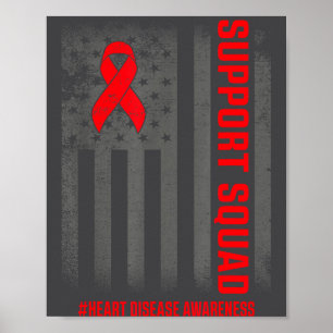 Heart Disease Awareness Month Open Heart Diseases Poster