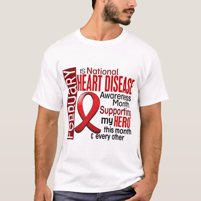 Heart Disease Awareness Month Ribbon I2.1 T-Shirt (Front)
