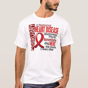 Heart Disease Awareness Month Ribbon I2.2 T-Shirt