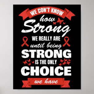 Heart Disease Awareness Month Strong Heart Health Poster