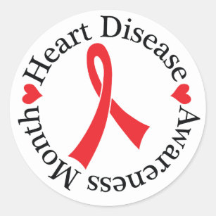Heart Disease Awareness Month Support Stickers