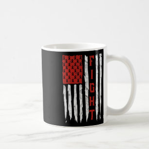 Heart Disease Awareness Month Vintage American Fla Coffee Mug