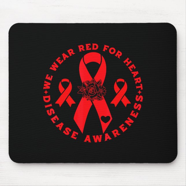 Heart Disease Awareness  Mouse Pad (Front)