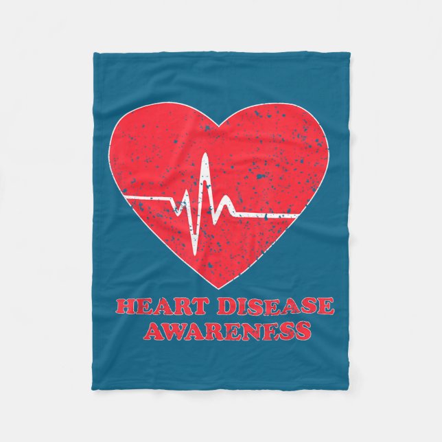 Heart Disease Awareness -national Wear Red Shirt D Fleece Blanket (Front)