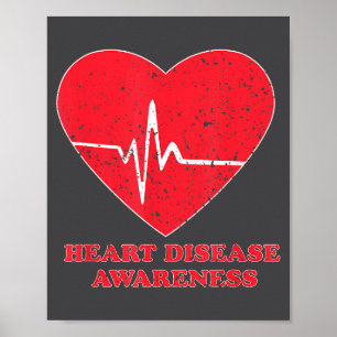 Heart Disease Awareness -national Wear Red Shirt D Poster
