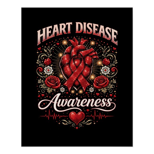 Heart Disease Awareness Poster (Front)