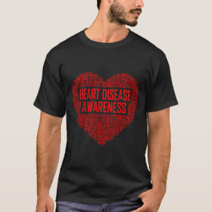 Heart Disease Awareness Red Heart Gift February We T-Shirt