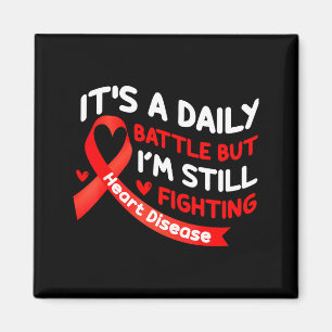 Heart Disease Awareness Red Heart Health Month Magnet