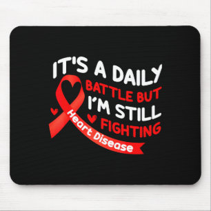 Heart Disease Awareness Red Heart Health Month Mouse Pad