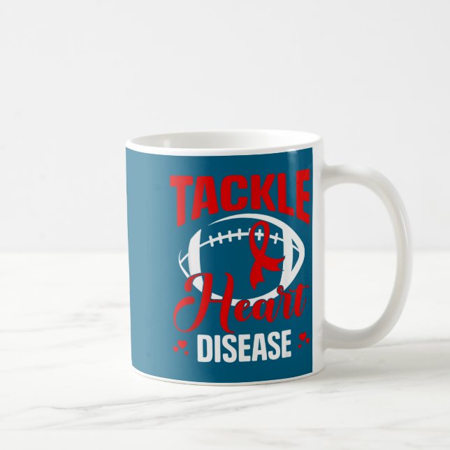 Heart Disease Awareness Red Heart Tackle Heart Dis Coffee Mug (Right)