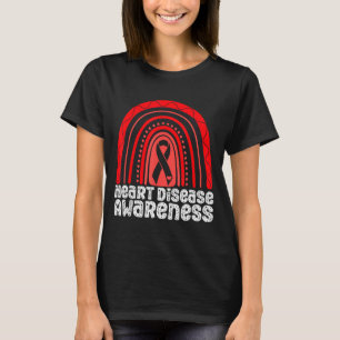 Heart Disease Awareness Red Ribbon Heart Attack Su T-Shirt