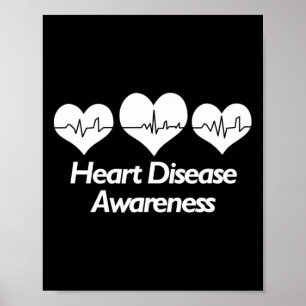 Heart Disease Awareness Shirt For Women Heart Heal Poster