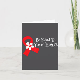 Heart Disease Awareness Shirt Heart Health Month Card