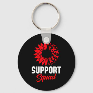 Heart Disease Awareness Support Squad Stroke Blood Key Ring