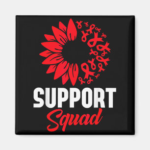 Heart Disease Awareness Support Squad Stroke Blood Magnet