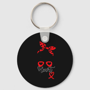 Heart Disease Awareness Supporting Heart Disease W Key Ring