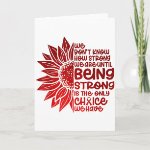 Heart Disease Awareness Warrior Survivor Supporter Card