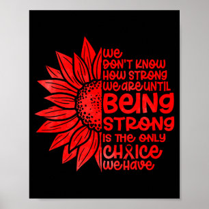 Heart Disease Awareness Warrior Survivor Supporter Poster