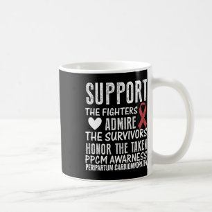 Heart Disease Awareness Women's Red-ribbon Saying Coffee Mug