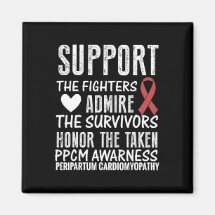 Heart Disease Awareness Women's Red-ribbon Saying Magnet