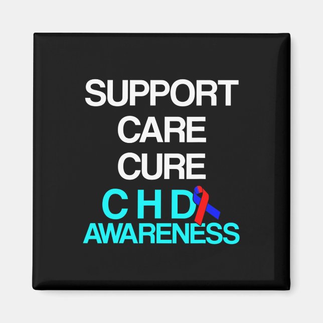 Heart Disease Defect Survivor Chd Warrior 3  Magnet (Front)