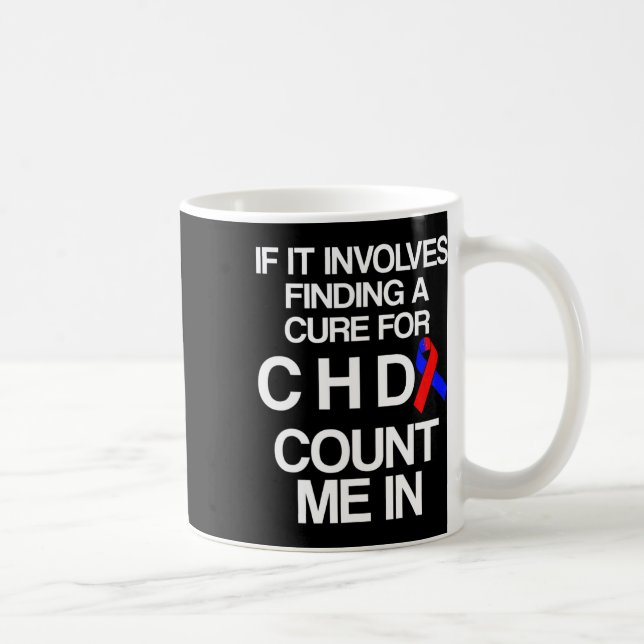 Heart Disease Defect Survivor Chd Warrior  Coffee Mug (Right)