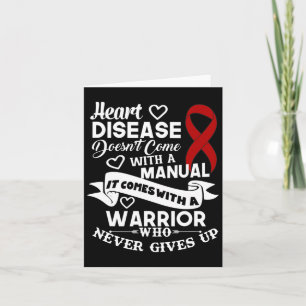 Heart Disease Doesn't Come With A Manual Warrior R Card