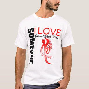 Heart Disease Someone I Love Earned Their Wings T-Shirt