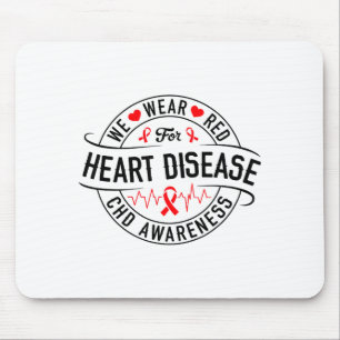 Heart Disease Survivor Chd Heart Disease Awareness Mouse Pad