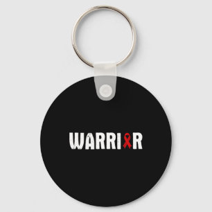 Heart Disease Warrior - Awareness Fighter Quote Sa Key Ring
