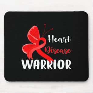 Heart Disease Warrior Heart Disease Awareness Butt Mouse Pad