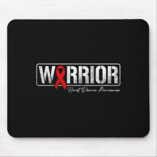 Heart Disease Warrior Heart Disease Awareness For Mouse Pad