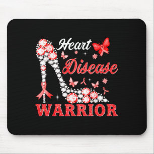 Heart Disease Warrior High Heel Red Heart Disease  Mouse Pad