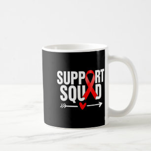 Heart Disease Warrior Support Squad Heart Disease Coffee Mug