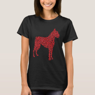 Heart Dog Lover Gifts Boxer Puppy Valentines Day T-Shirt