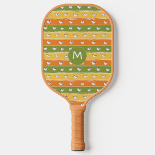 Heart Doodles custom monogram Pickleball Paddle