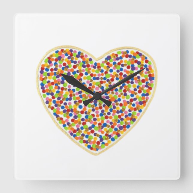 Heart Dots Wall Clock (Front)