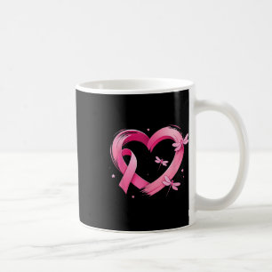 Heart Dragonflies Breast Cancer Awareness Women Ki Coffee Mug