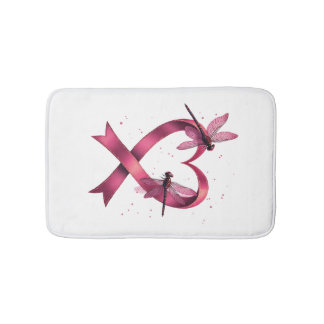 Heart Dragonflies Men Women Kid Bath Mat