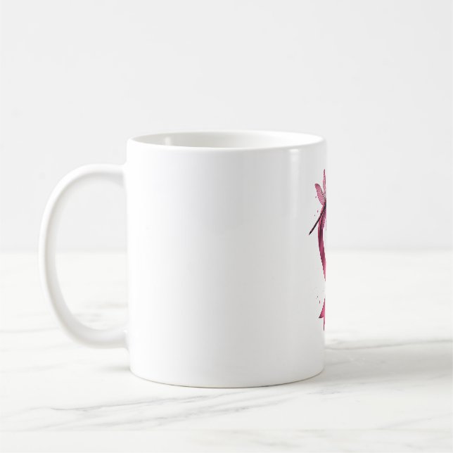 Heart Dragonflies Men Women Kid Coffee Mug (Left)