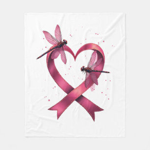Heart Dragonflies Men Women Kid Fleece Blanket