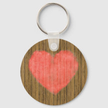 Heart Drawing in Wood Wall
