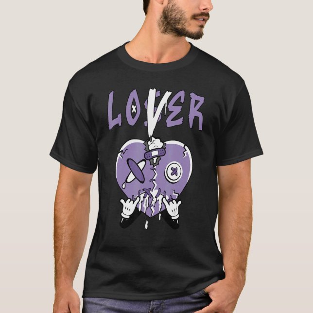   Heart Dripping Streetwear Low Pure Violet 11s Ma T-Shirt (Front)