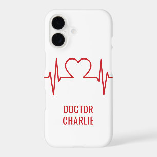 Heart EKG custom name & colour phone cases