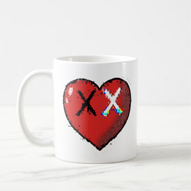 Heart Emote Coffee Mug (Left)